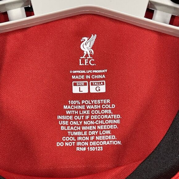 Liverpool FC Jersey Mens Large Red Black Official Licensed Fan Based LFC EPL - Picture 2 of 8